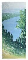 Matt Brown Woodblock Print Sunapee from the Clark Lookout